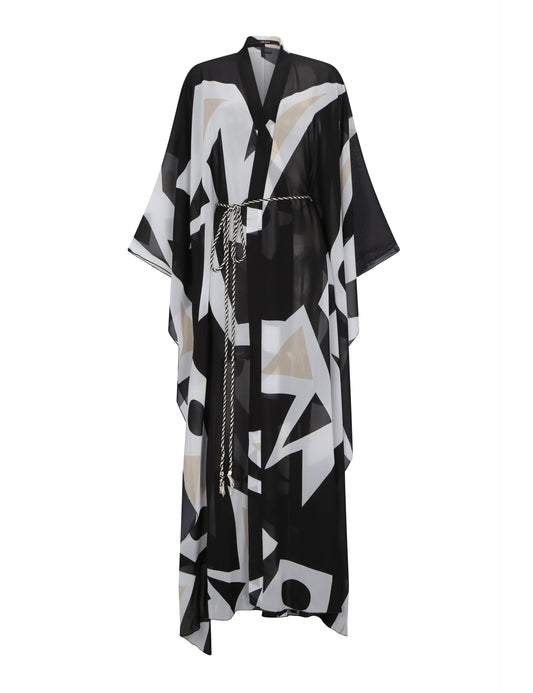 Maxi Pelican Paraiso Tunic - Black
