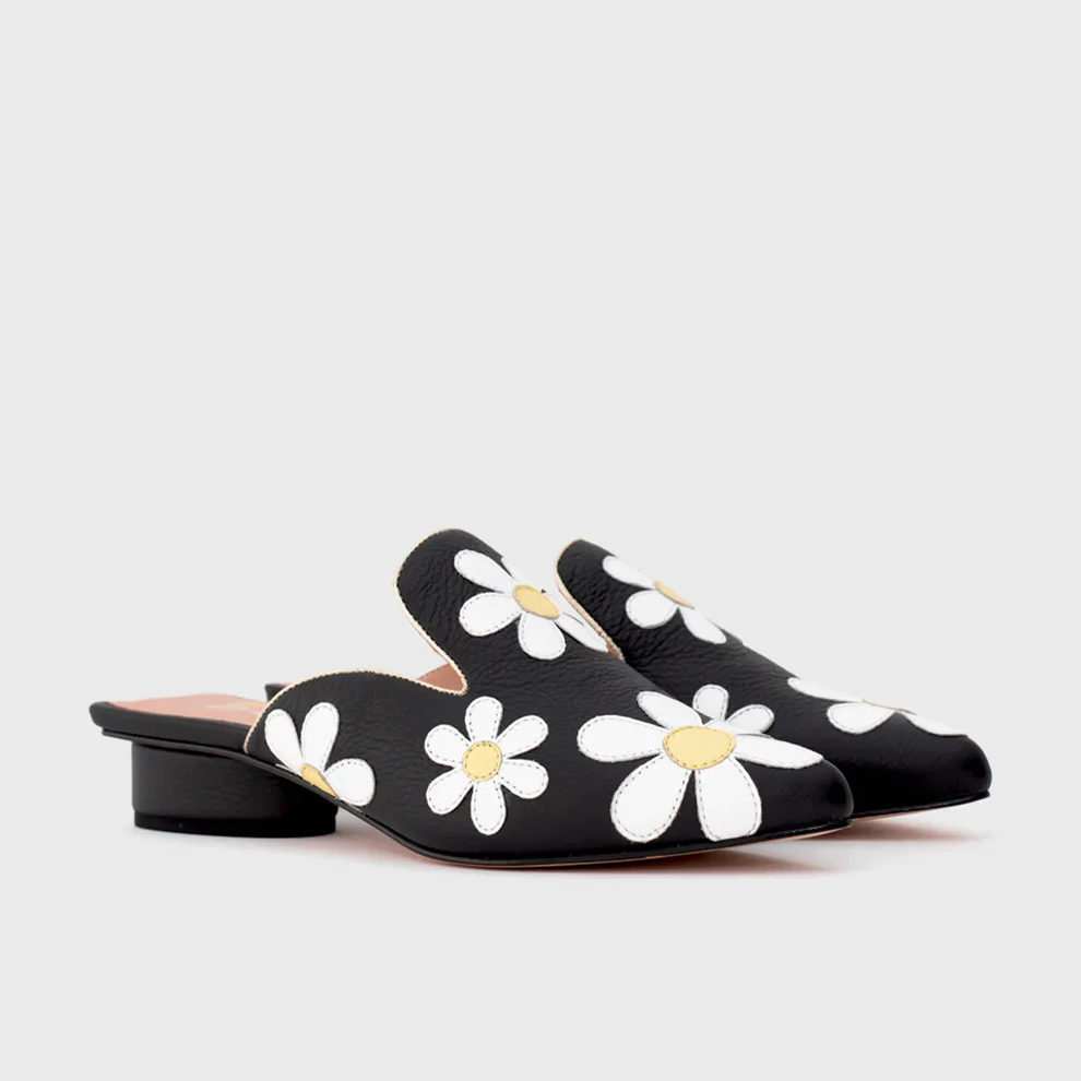 Freda Mule Flat, Black