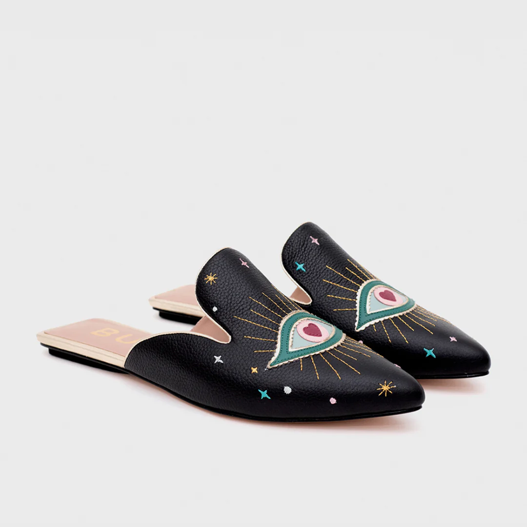 Shazam Mule Flat - Black